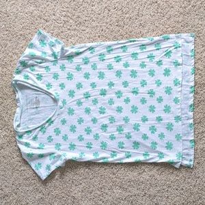 Grayson Threads St Patrick's Day Shamrock Tee Shirt Sz S Loose Fit Green Graphic